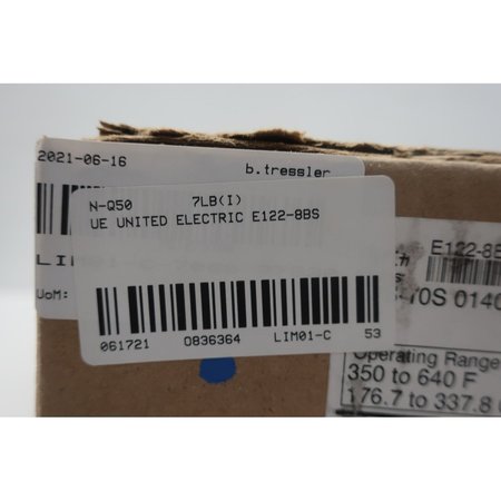 Ue United Electric E122-8Bs 350-640F 480V-Ac Other Temperature Sensor E122-8BS